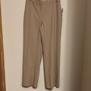 Charter Club cotton/lycra spandex mix fawn color dress pants new w/ tags size 10